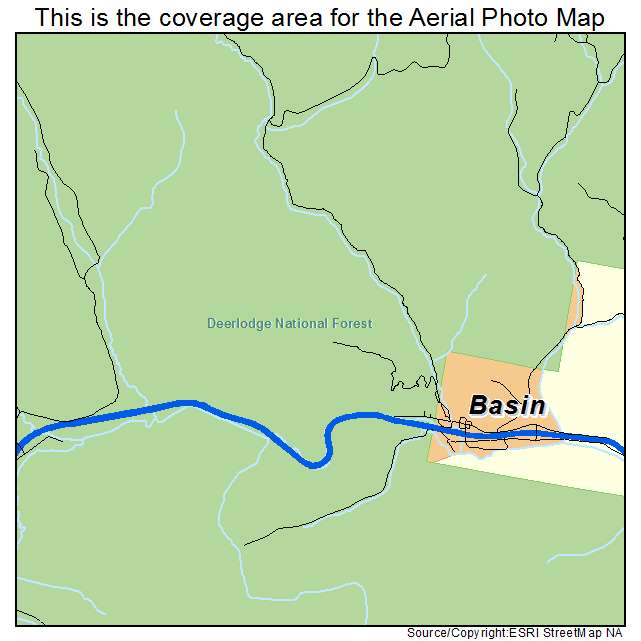 Basin, MT location map 