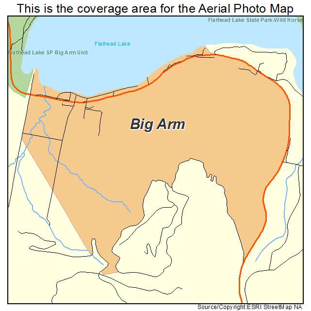 Big Arm, MT location map 