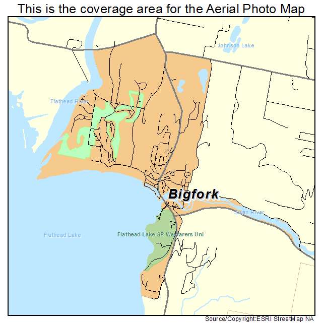 Bigfork, MT location map 