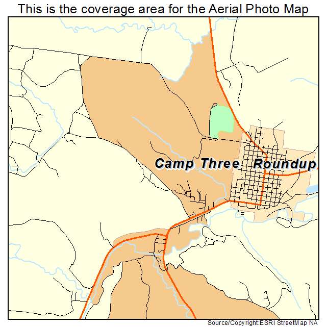 Camp Three, MT location map 