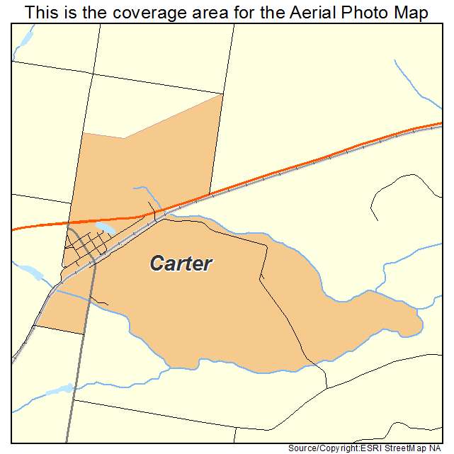 Carter, MT location map 