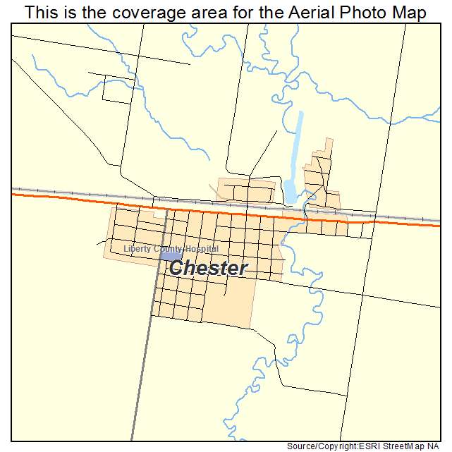 Chester, MT location map 