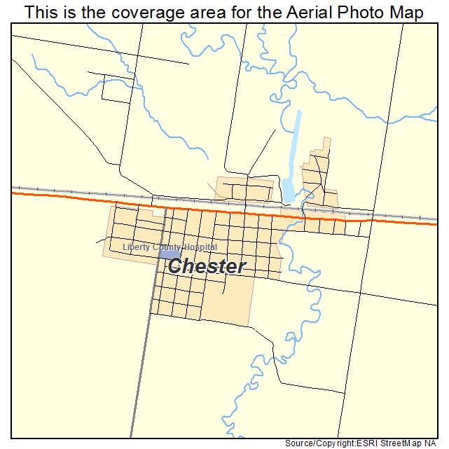 Aerial Photography Map of Chester, MT Montana