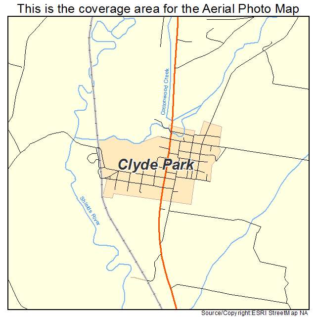 Clyde Park, MT location map 
