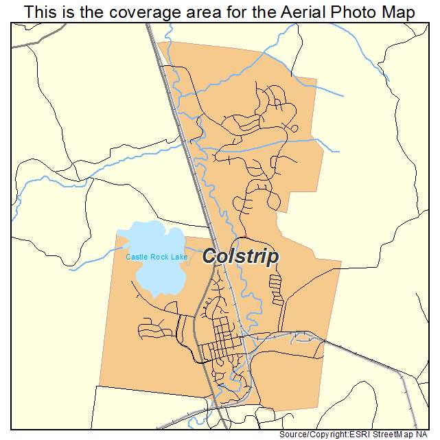 Colstrip, MT location map 