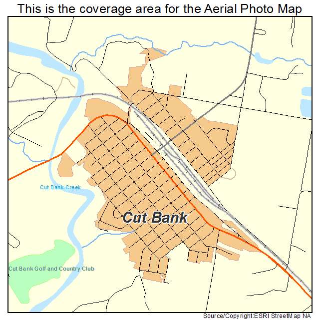 Cut Bank, MT location map 