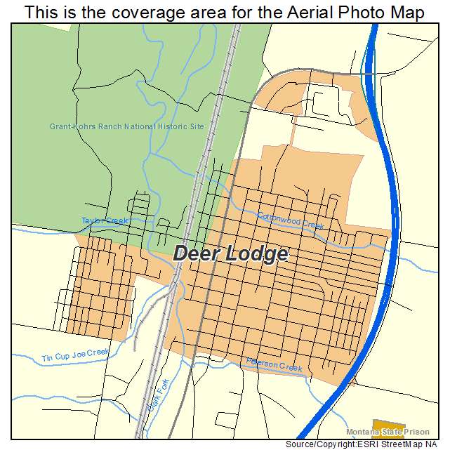 Deer Lodge, MT location map 