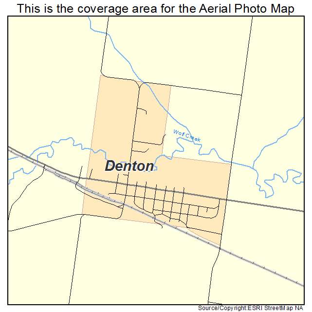 Denton, MT location map 