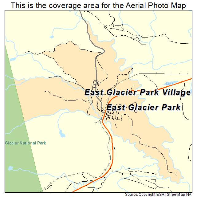 East Glacier Park Village, MT location map 