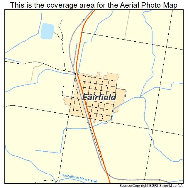 Fairfield, MT location map 