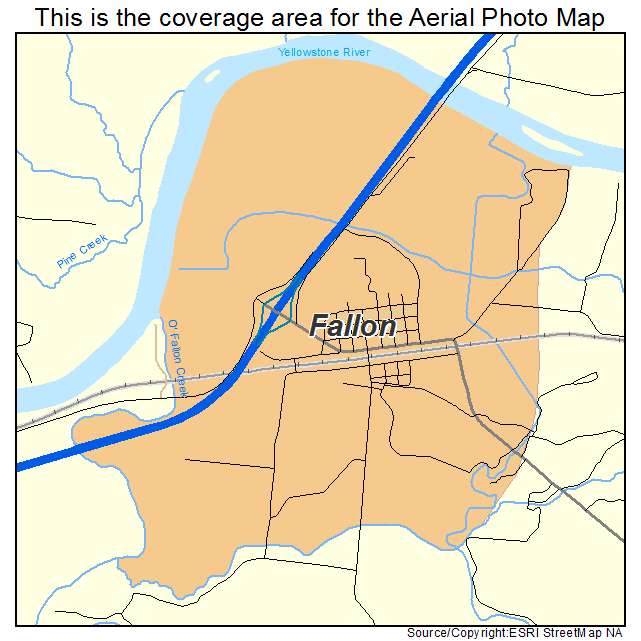 Fallon, MT location map 
