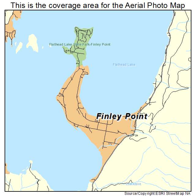 Finley Point, MT location map 