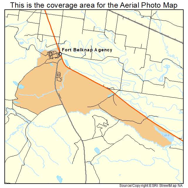 Fort Belknap Agency, MT location map 