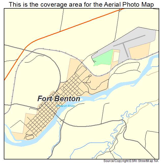 Fort Benton, MT location map 