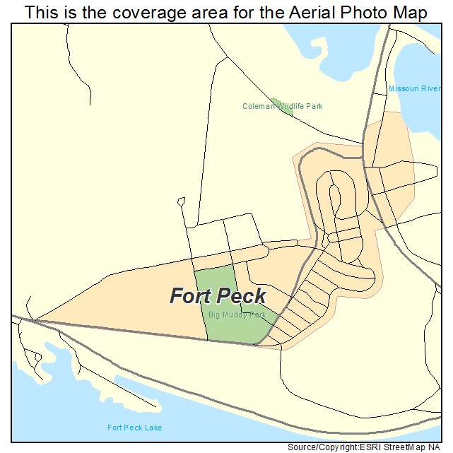 Fort Peck, MT location map 