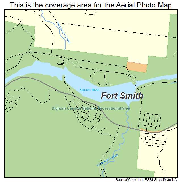 Fort Smith, MT location map 