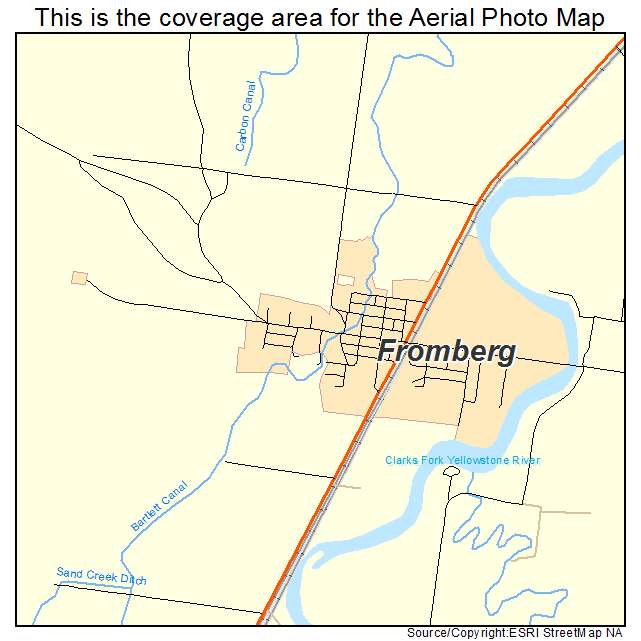Fromberg, MT location map 