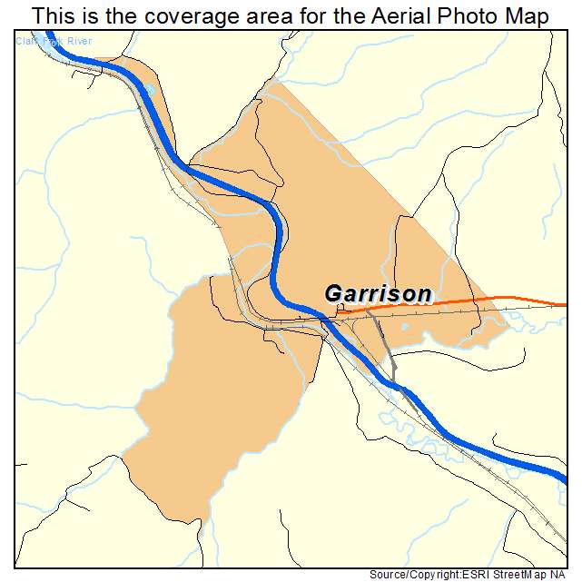 Garrison, MT location map 