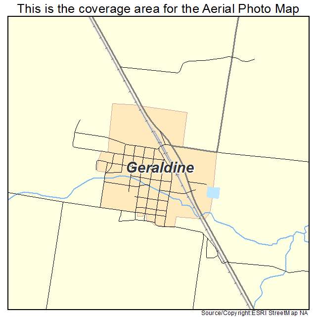 Geraldine, MT location map 