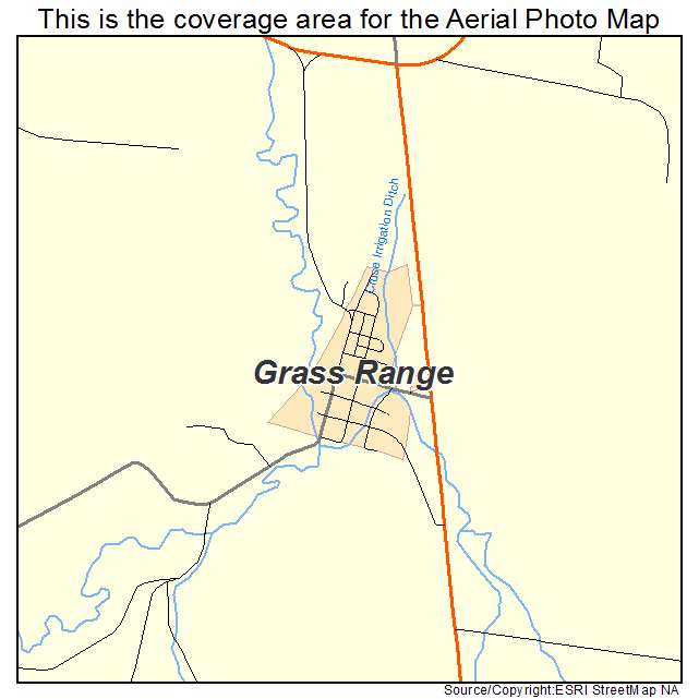 Grass Range, MT location map 