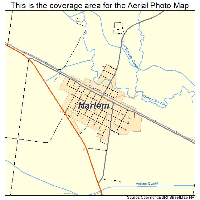 Harlem, MT location map 