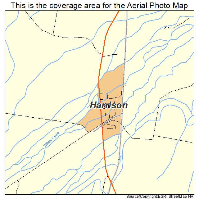 Harrison, MT location map 