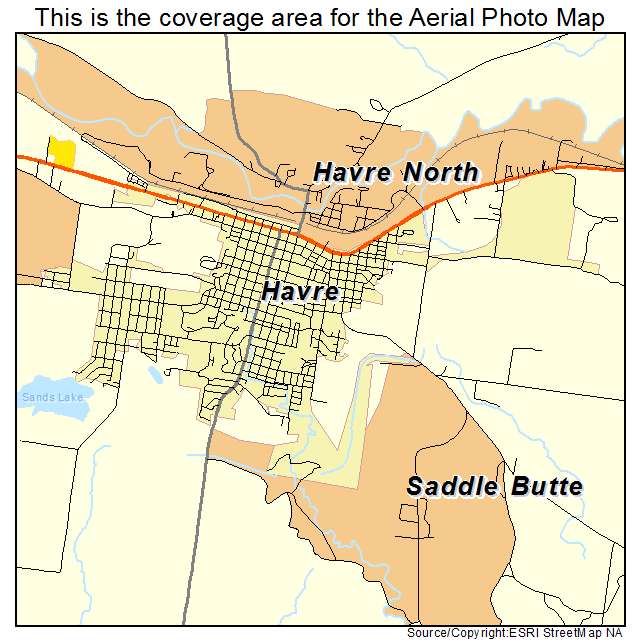 Havre, MT location map 