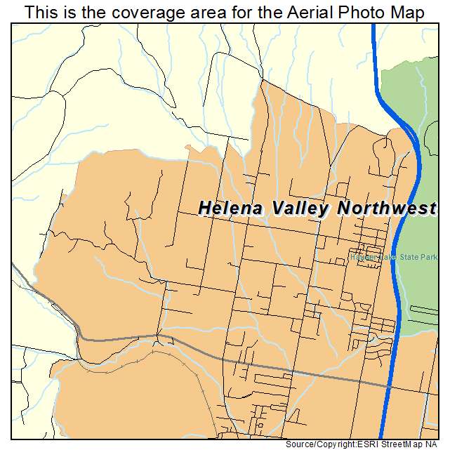 Helena Valley Northwest, MT location map 