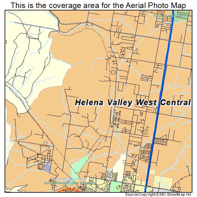 Helena Valley West Central, MT location map 