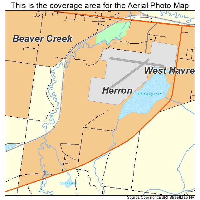 Herron, MT location map 