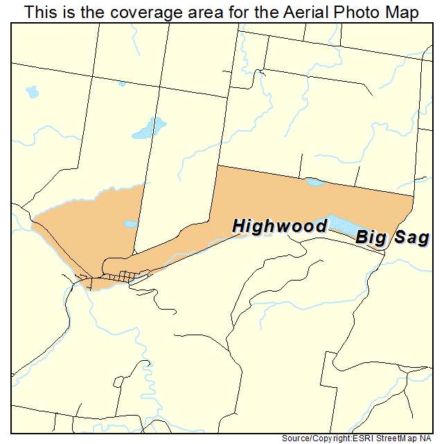 Highwood, MT location map 