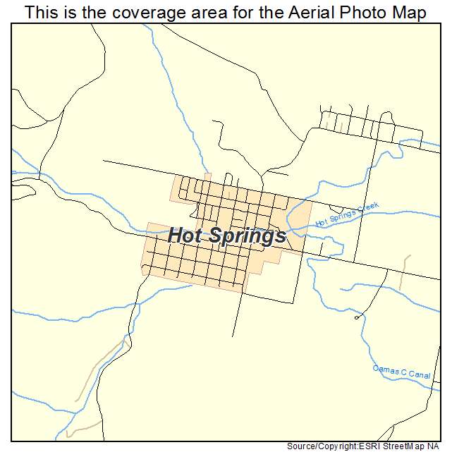 Hot Springs, MT location map 