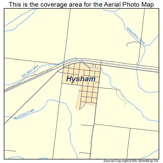 Hysham, MT location map 