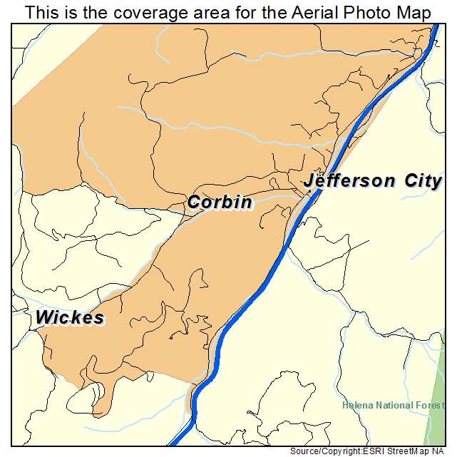 Jefferson City, MT location map 