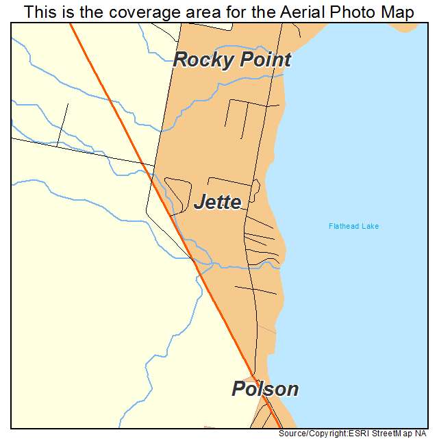Jette, MT location map 