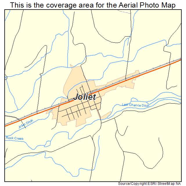 Joliet, MT location map 