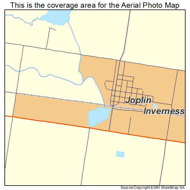 Joplin, MT location map 