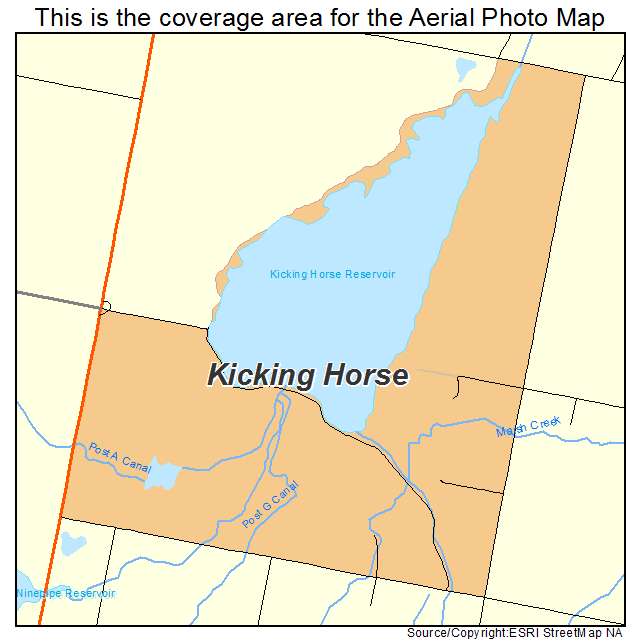 Kicking Horse, MT location map 