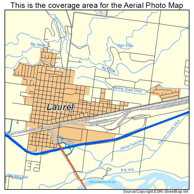 Laurel, MT location map 