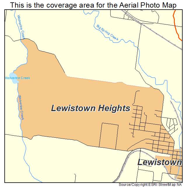 Lewistown Heights, MT location map 