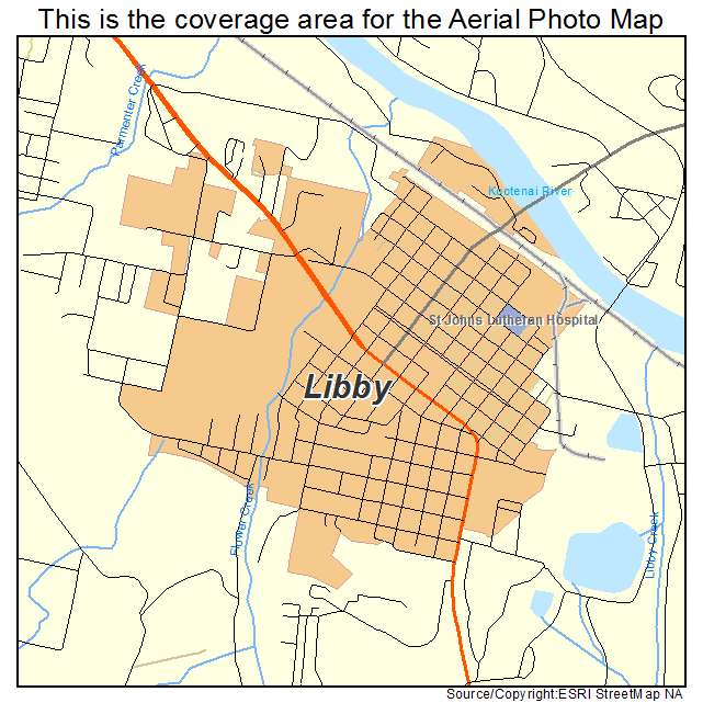Libby, MT location map 