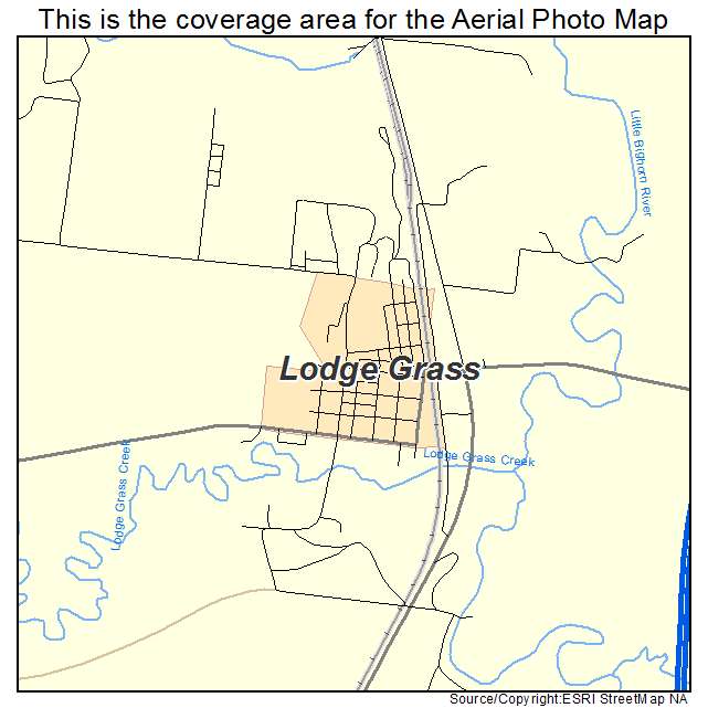 Lodge Grass, MT location map 