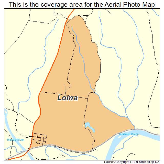Loma, MT location map 