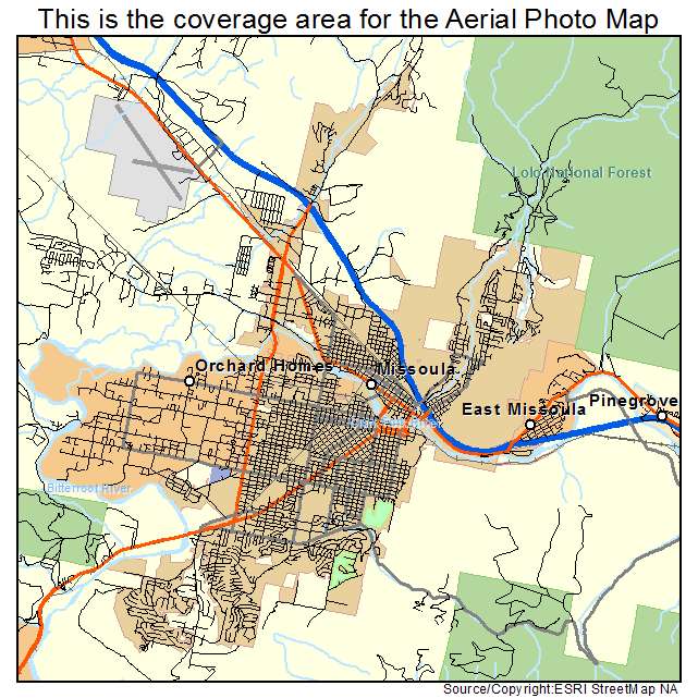 Missoula, MT location map 