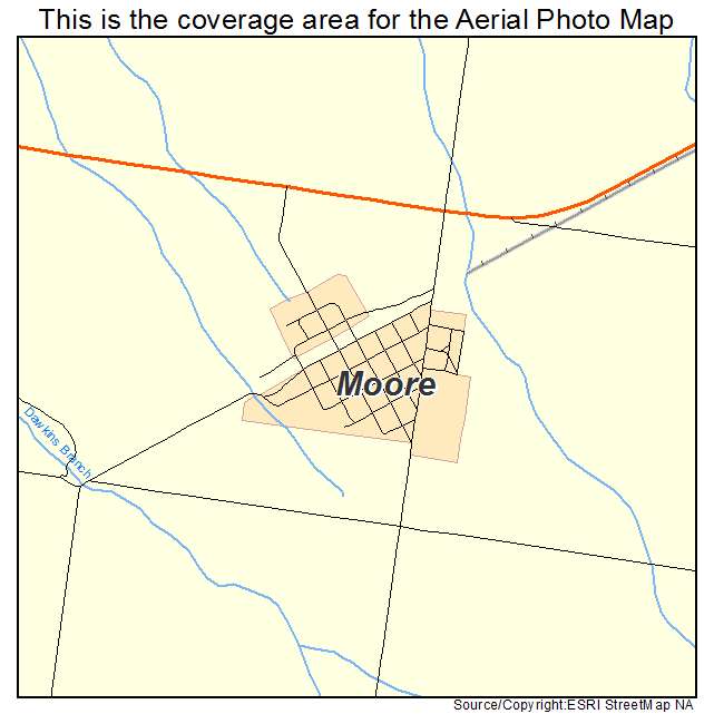 Moore, MT location map 