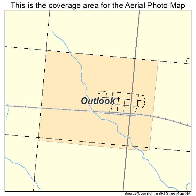 Outlook, MT location map 