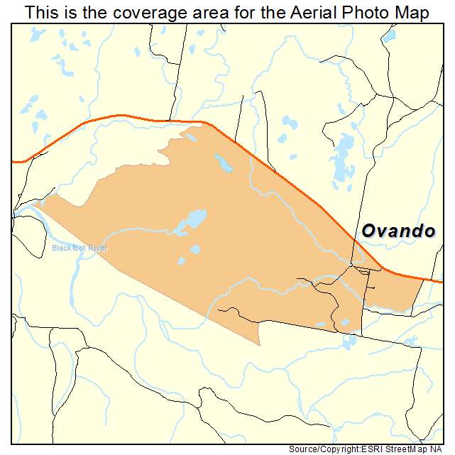 Ovando, MT location map 