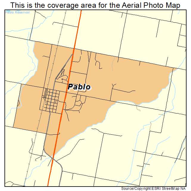 Pablo, MT location map 