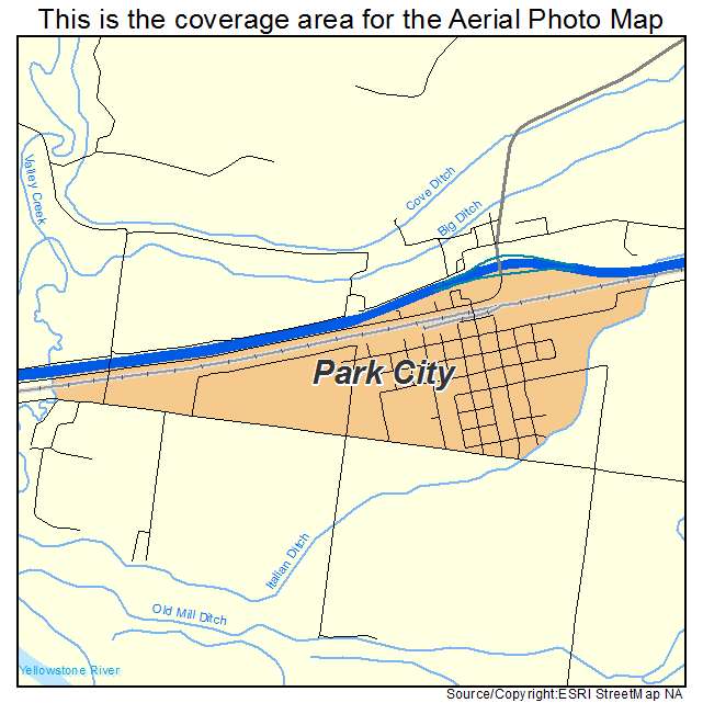 Park City, MT location map 