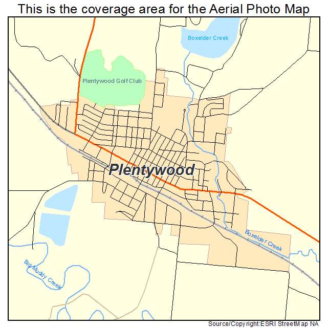 Plentywood, MT location map 